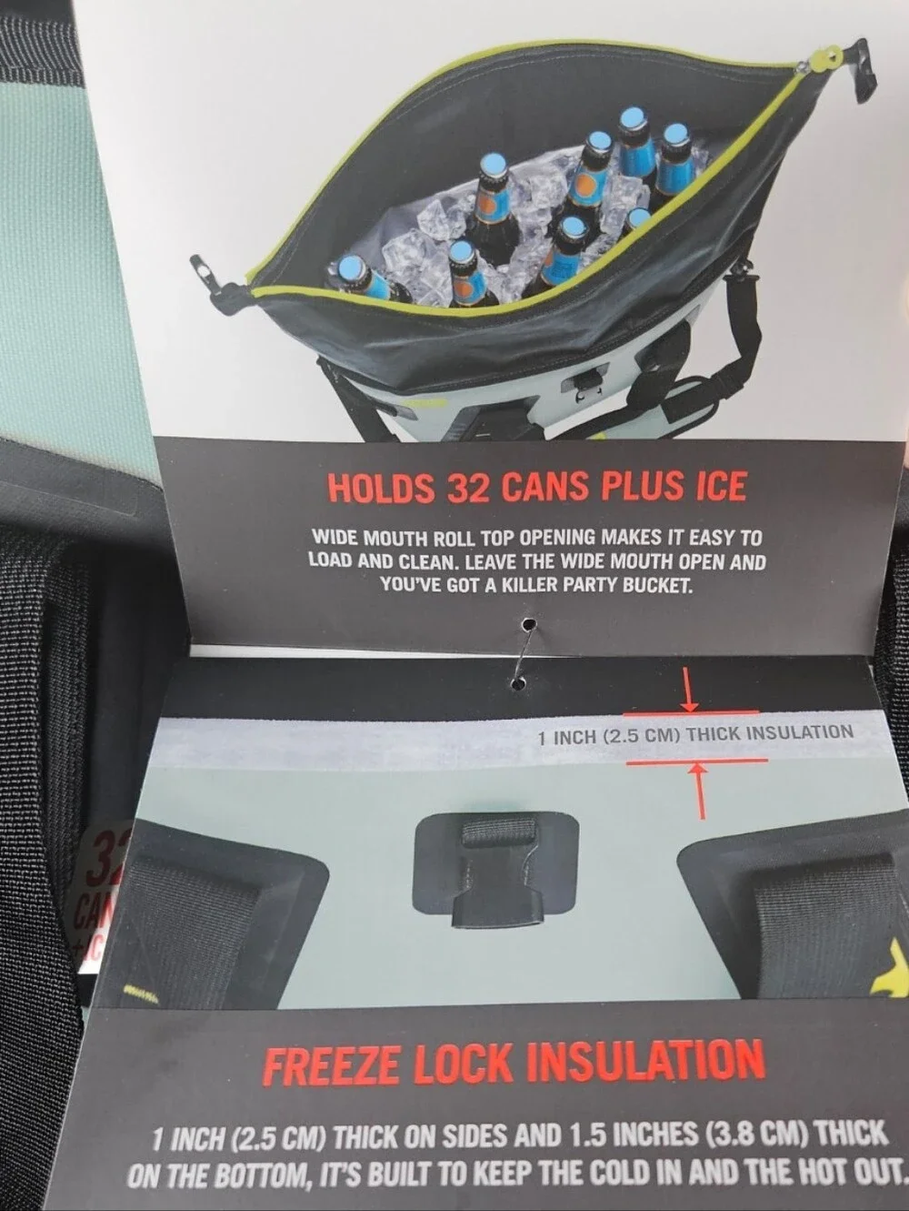 NWT BUILT New York Welded Cooler Bag Large Arctic Ice / Holds 32 Cans Plus Ice